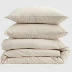 Quince Mongolian Cashmere Cotton Duvet Cover Set F/Q Natural